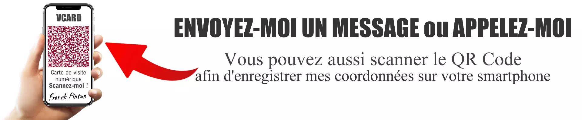 bandeau contact menu